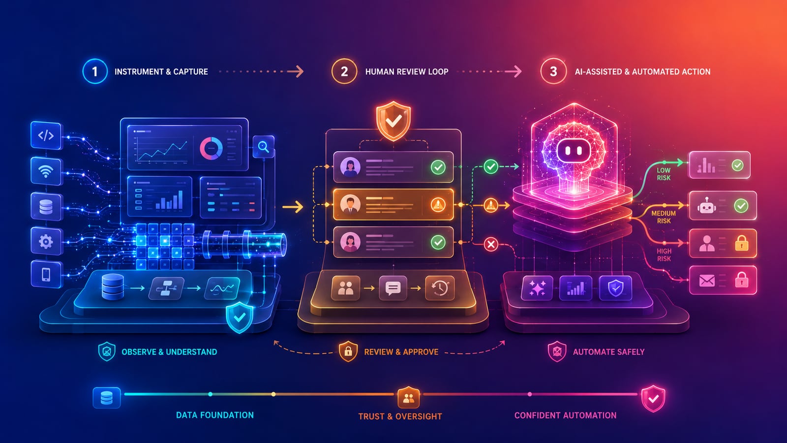 Data layer first, then AI on top